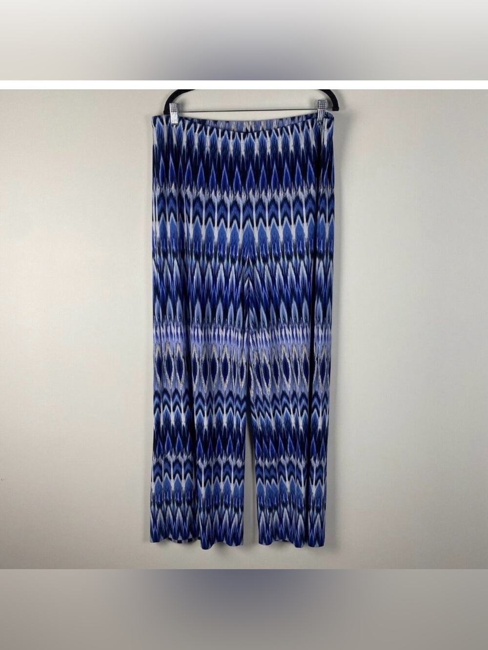 Chicos Palazzo Pants in Blue Indigo Print| Size: 3 (16)
